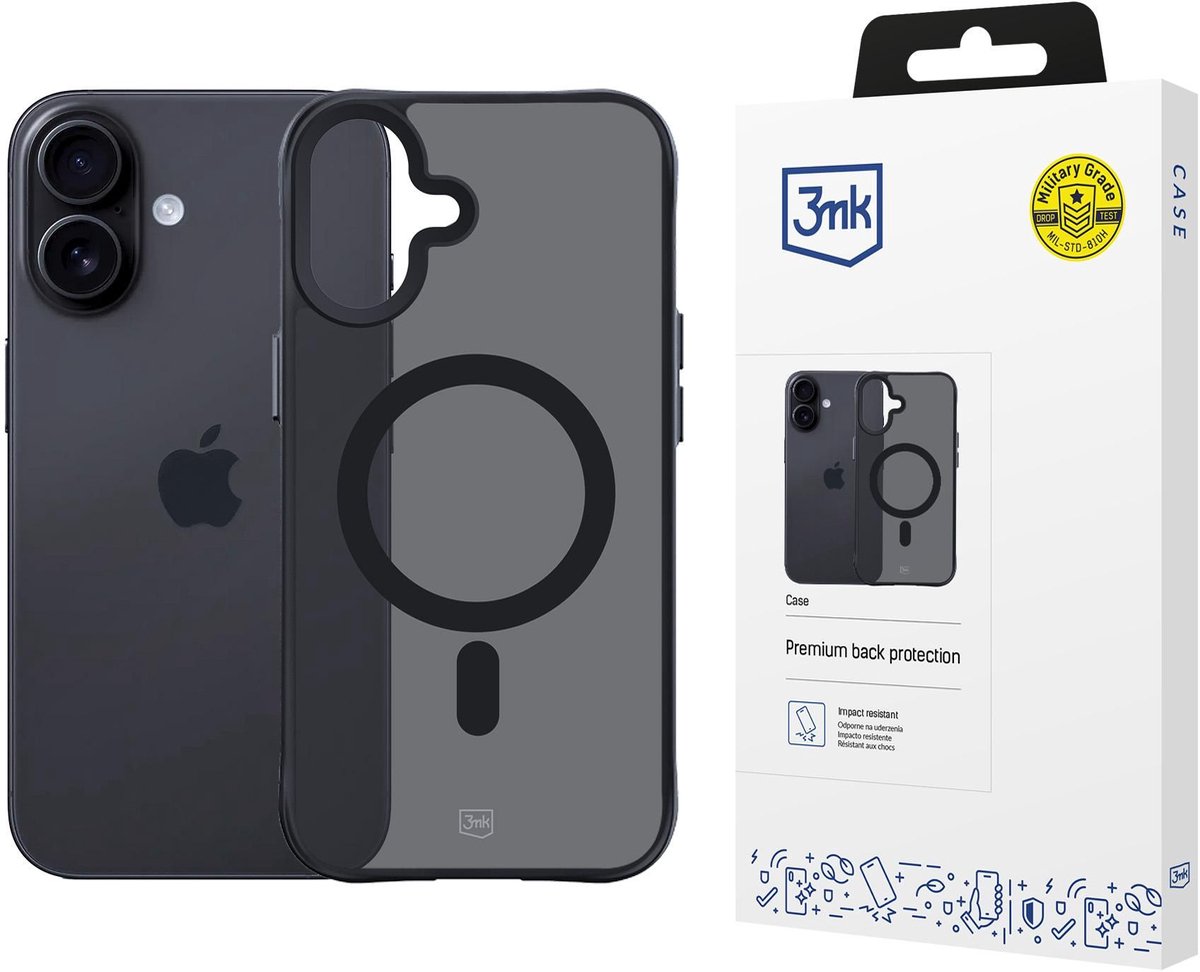 3Mk Smoke Magcase Voor Apple Iphone 17 Magsafe Hoes Met Magnetische Sluiting