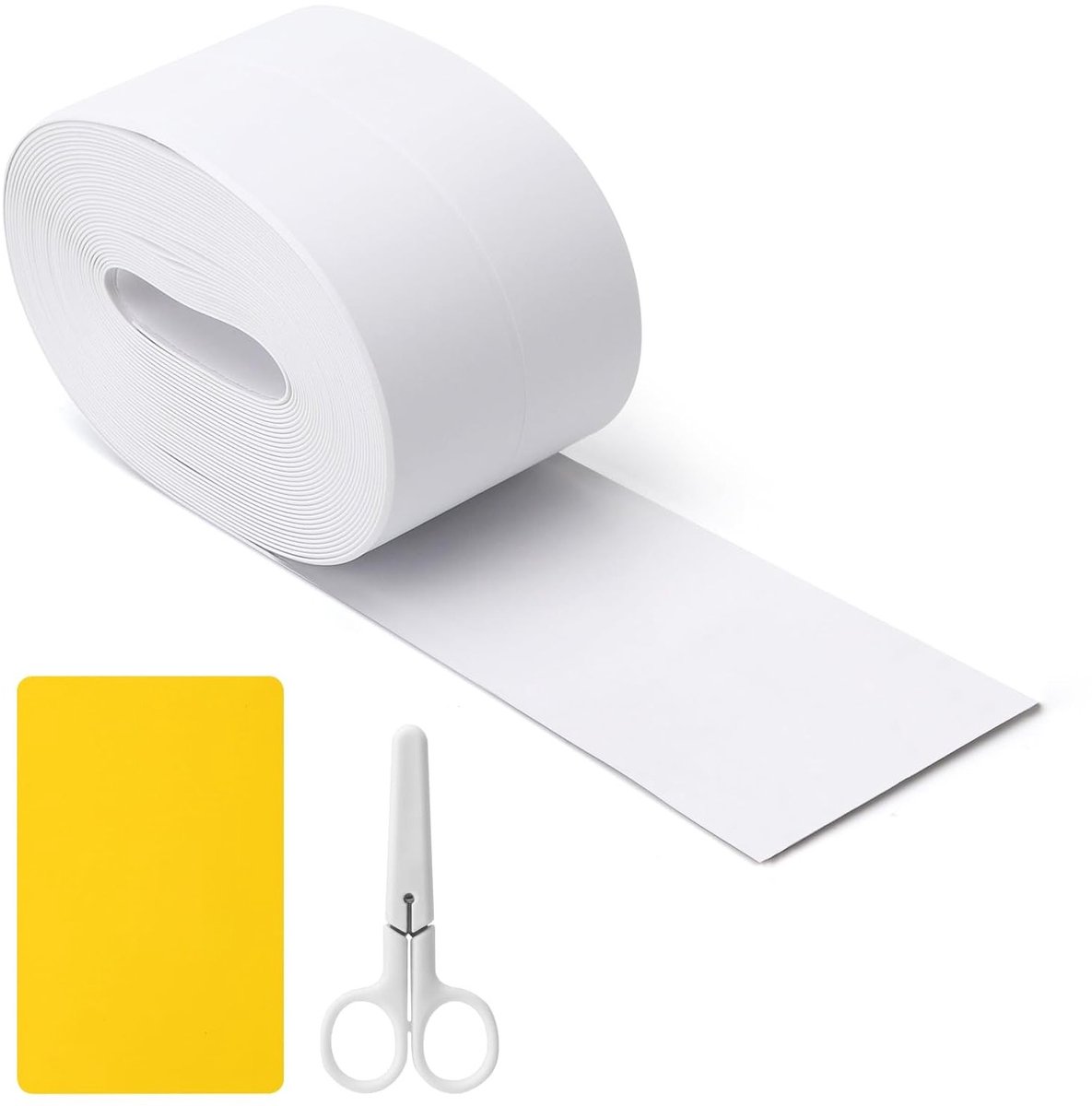 Zelfklevende Soft Plinten in Wit, 30 x 30 mm, 7 m - Flexibele Plinten voor Keuken en Badkamer, Ideaal voor Afwerking en Bescherming
