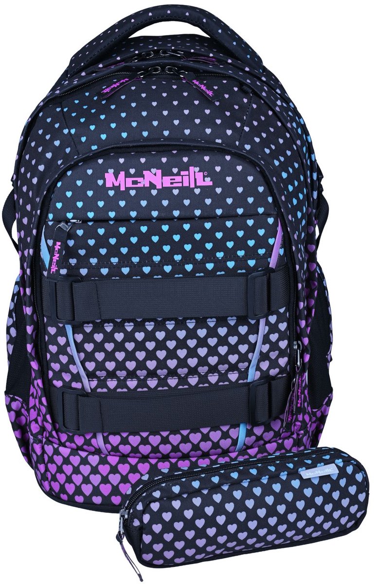 McNeill schoolrugzak LUCA 2:0 School Backpack Dark Marshmallow veelkleurig