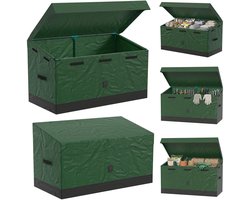 ACXIN Tuin Opbergbox - Opbergkist Buiten 530L Grote Tuinbox Outdoor Storage - Waterdicht Weerbestendig UV-bestendig - 123x62x74,5cm - Stalen Frame - Schuin Dak Design