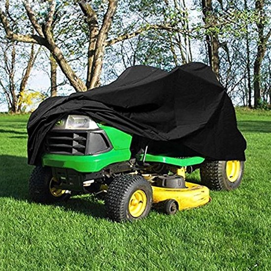 Grasmaaierhoes - Buitenshuis grasmaaierhoes - waterdichte grasmaaierhoezen - Stofkap voor grasmaaier - 210D Polyester Oxford waterdicht - Regenhoes voor buitengrasmaaier - 170*61*117cm - zwart — afbeelding 3