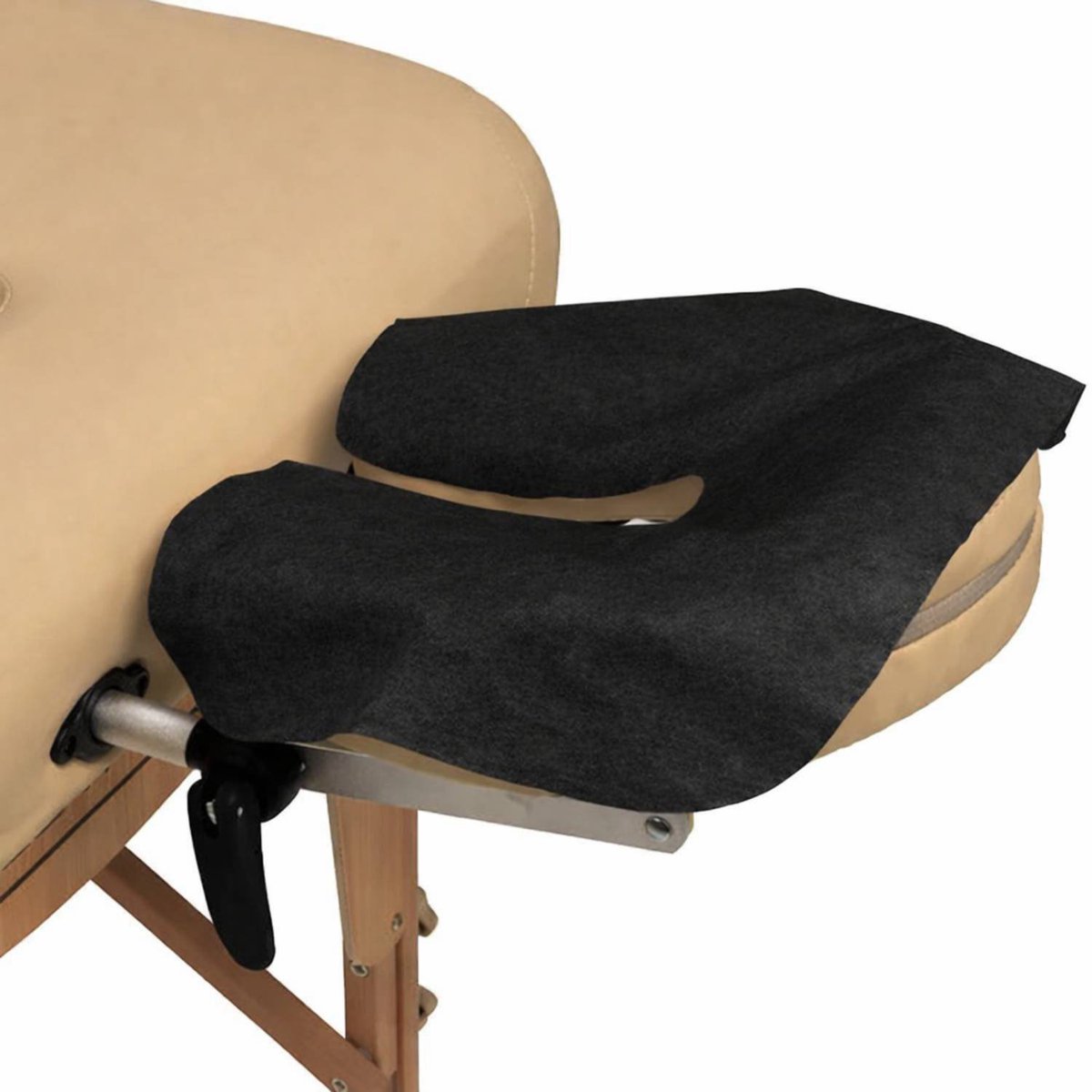 ZenGrowth Zwarte Disposable Hoofdsteunhoezen Massagetafel 100 Stuks