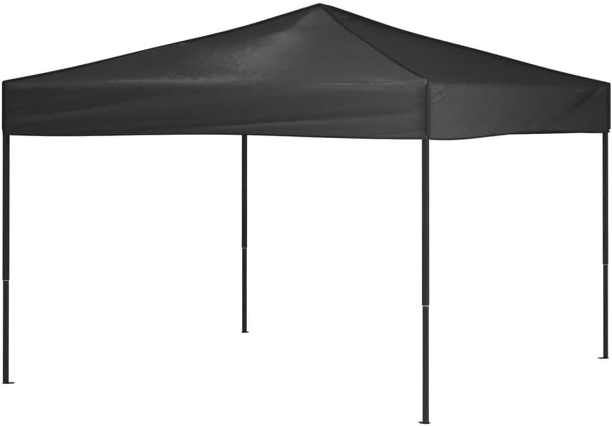 Opvouwbare Partytent - Stabiele Vouwtent - Outdoor Feesten - Waterdicht UV-bestendig - 292 x 292 cm - Antraciet