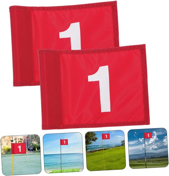 Golf Vlaggen - Oefen Vlaggen - Golfvaardigheden Verbeteren - Genummerde Cijfers - 8 Stuks - Groen van GOLF — afbeelding 3