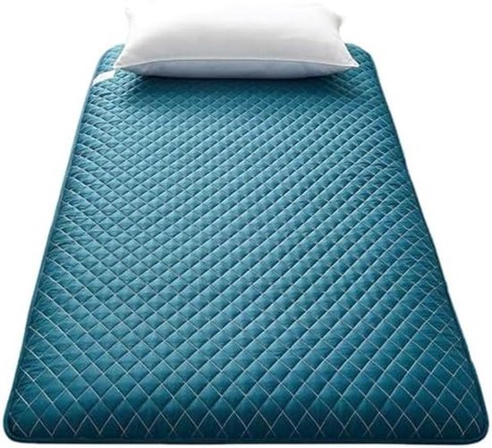 Japanse Vouwmatras - Vloerbed Futonmatras - Kamperen en Logeren - Zacht en Ademend - 90x200cm - Grijs — afbeelding 4