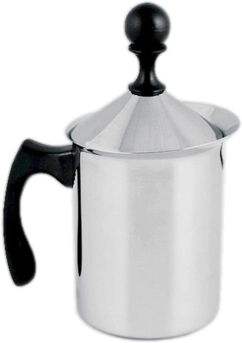 Cappuccino Creamer - Melkopschuimer - Koffie Bereiden - 100% Hygiënisch Staal - 800 ml - Grijs
