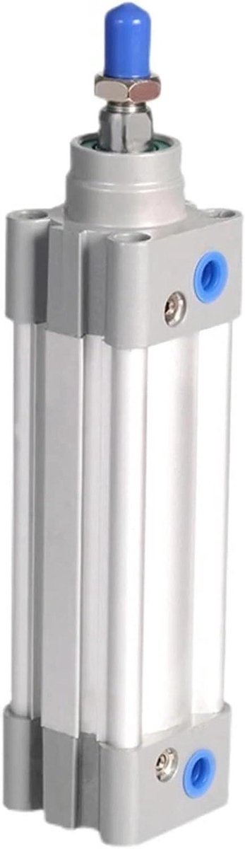 Pneumatische cilinder - Standaard cilinder - Industriële toepassingen - Dubbele werking - 50 63 serie - Zilverkleurig