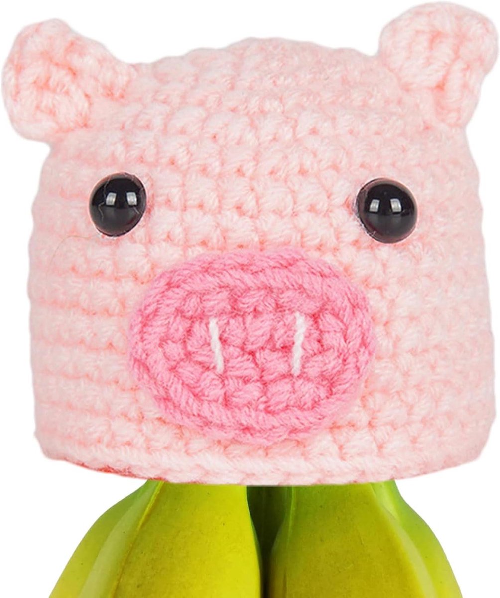 Bananen Beschermer - Fruit Hoed - Bananen Vers Houden - Schattige Dier Vormen - 10 x 7 x 2 cm