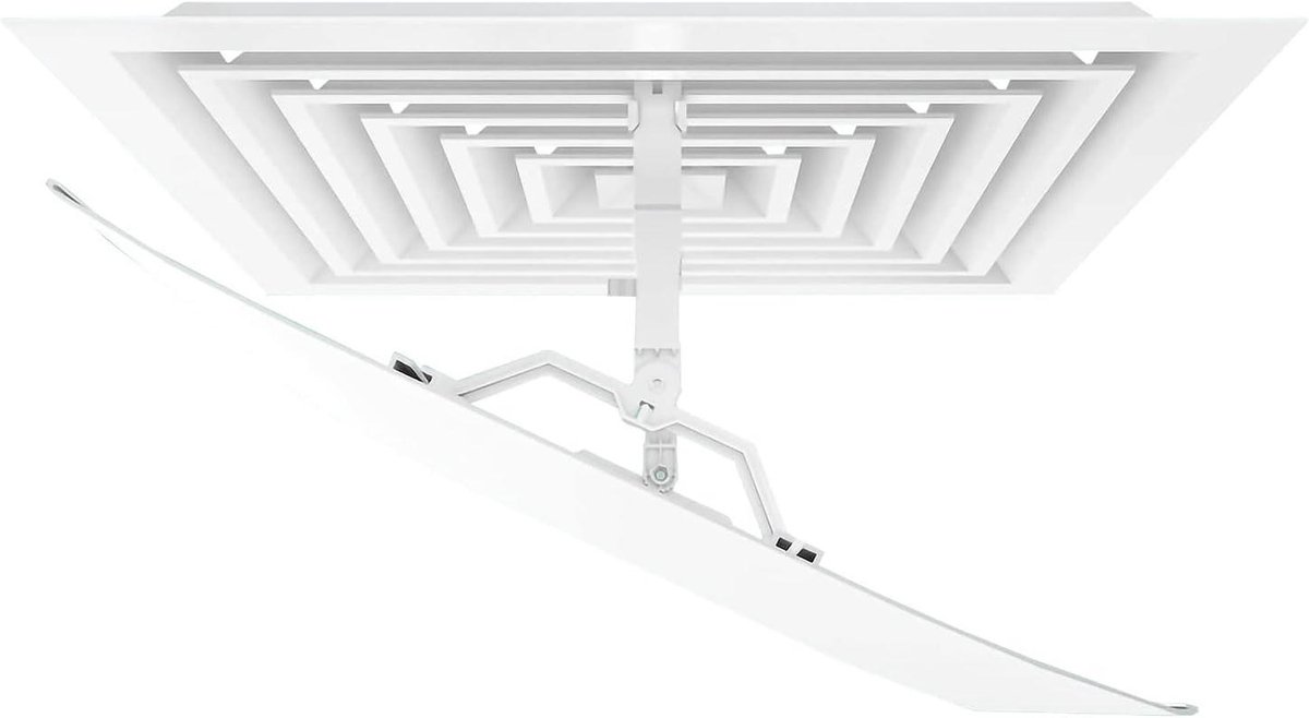 Lucht Deflector - Airco Accessoire - Comfort Verhoging - Verstelbare PVC - 3 Maten - Wit