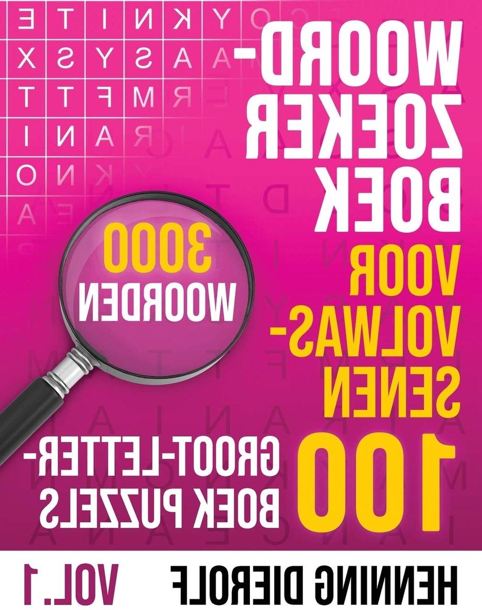 Woordzoeker Boek - Puzzelboek Groot - Ontspannend Puzzelen - 100 Grootletter Puzzels - 128 Pagina's - Niet gespecificeerd