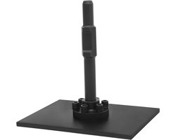 Verdichtingsplaat - Stampvoet Bodem - Grond Egaliseren - Hoogwaardig Staal - 26 x 20.5 cm - Zwart