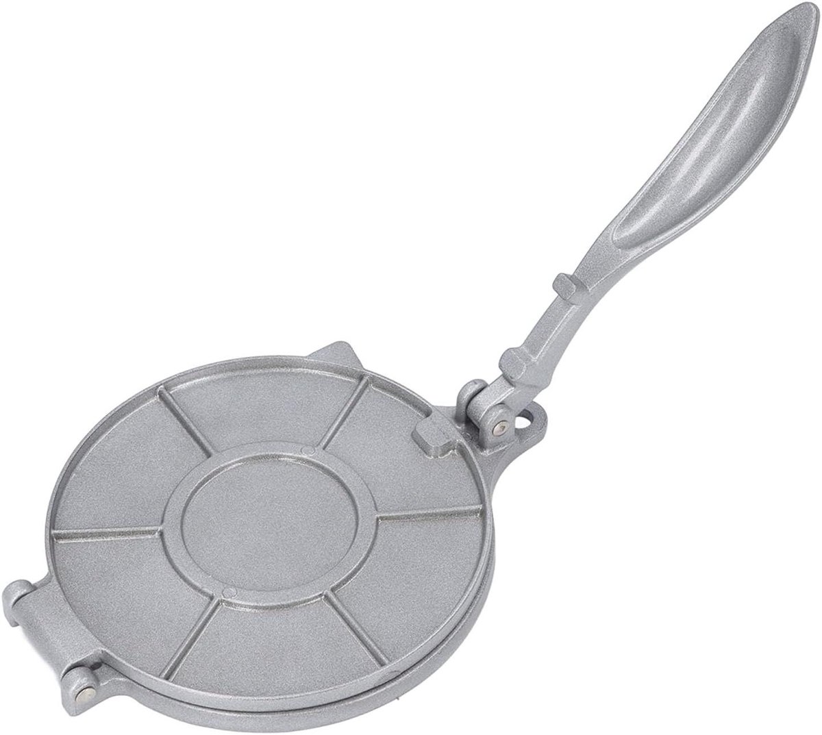 Gietijzeren Tortillapers - Knijper Maker - Thuis Koken - Multifunctioneel Ontwerp - 21.5cm Diameter - Zwart