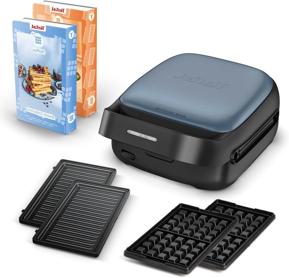 Snackmaker - Wafel Tosti Apparaat - Snacks Maken - 20 Platen Sets - 700 Watt - Aqua
