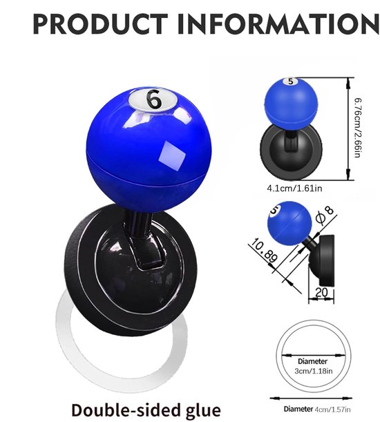 Startknop Joystick - Auto Startknop - Motor Starten - Aluminiumlegering - Unisex - Blauw — afbeelding 3
