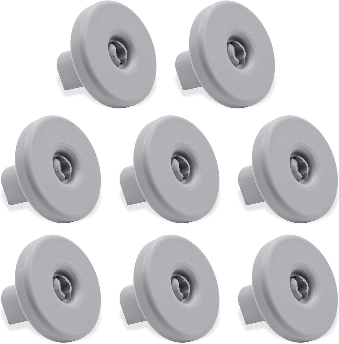Vaatwasser Wielen - Mand Onderdelen - Vaatwasser Reparatie - Set van 8 stuks - 40 mm Diameter - Grijs