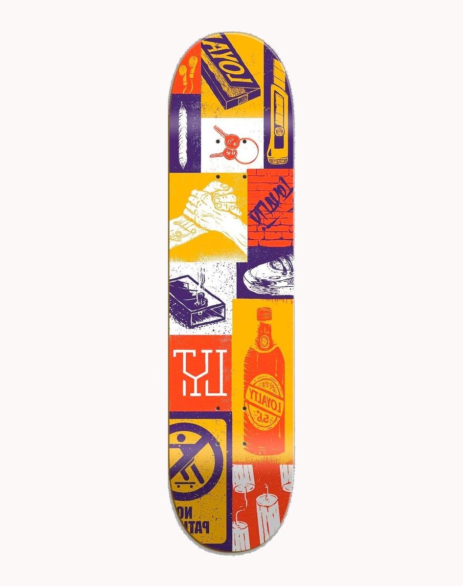 Skateboard Deck Houten Plank Street Skate Mosaic Design 8.5 Inch Multi
