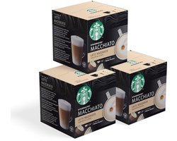 Set van Koffiecapsules die geschikt zijn voor NESCAFÉ® Dolce Gusto® Starbucks Latte Macchiato, 3 x 6 + 6 pcs.
