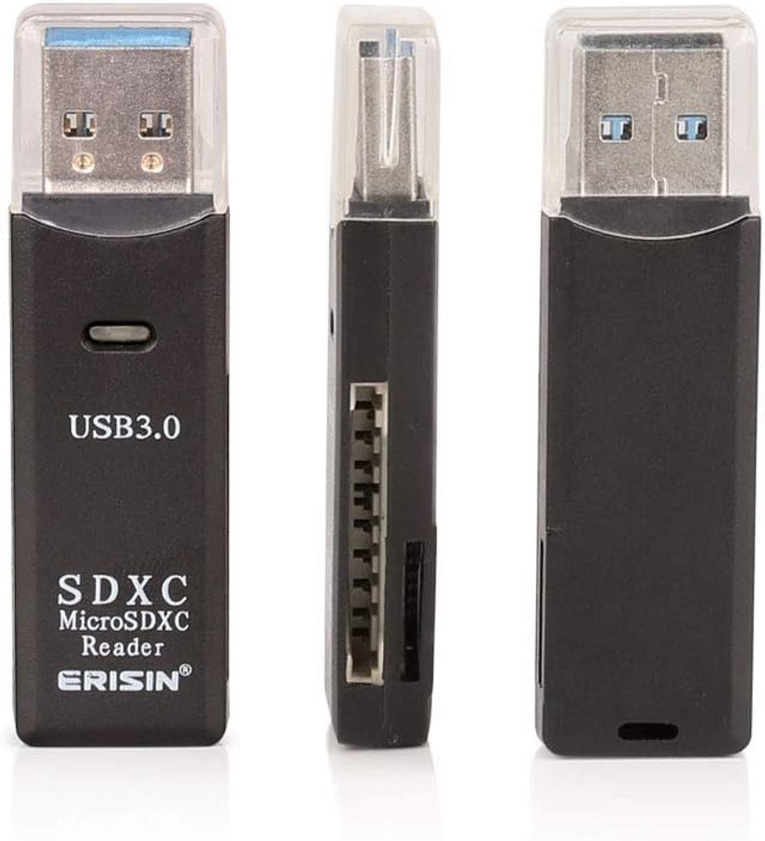 USB 3.0 Kaartlezer voor SD en Micro SD Kaarten - High-Speed Geheugenadapter