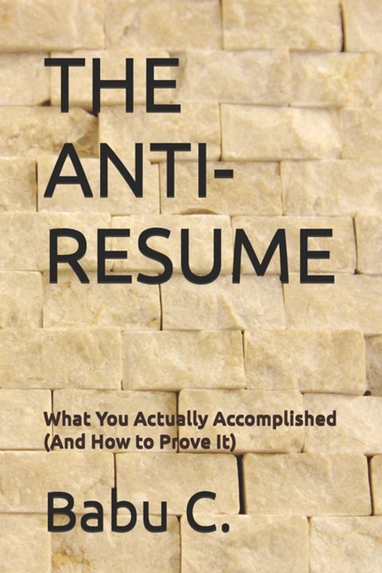 The Anti-Resume - cover