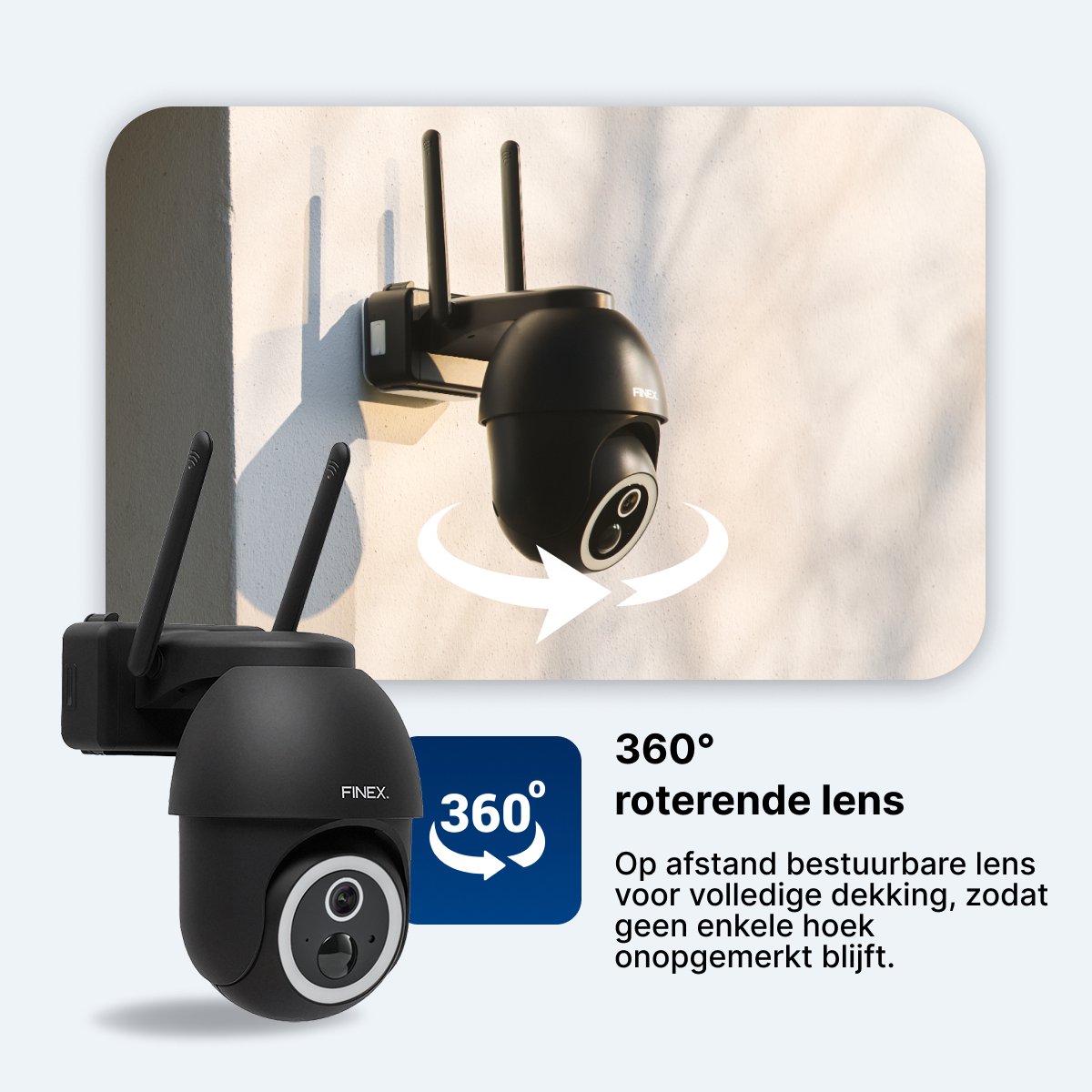 FinexHome Vision Beveiligingscamera 4K Ultra HD met Nachtzicht - afbeelding 2