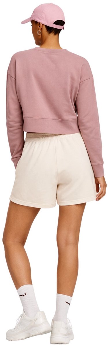 Puma essentials graphics 5in short in de kleur ecru. Creme