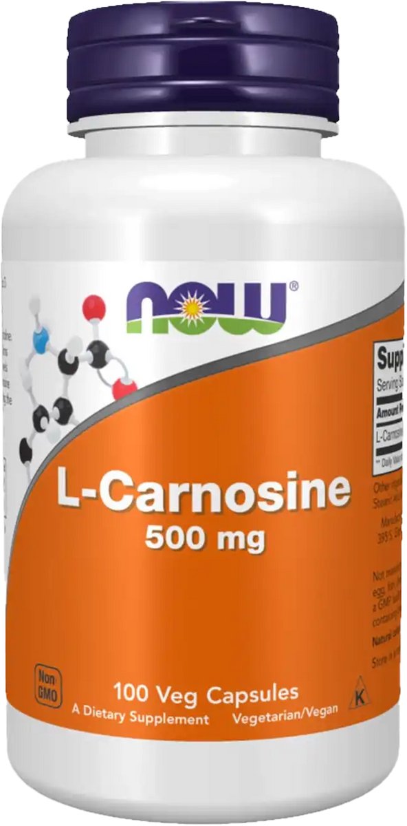 L Carnosine 500 mg (100 veggiecaps) - Now Foods