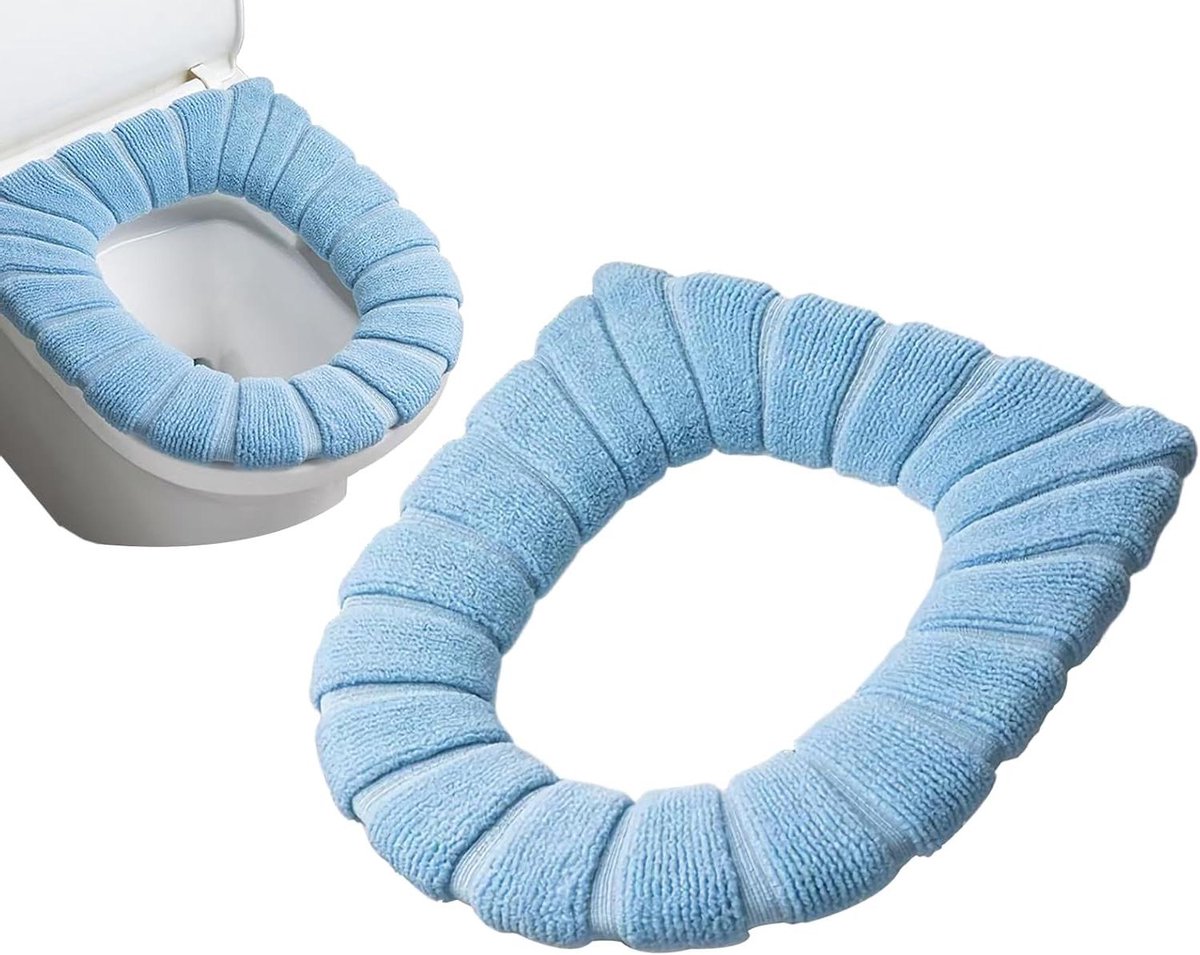 Toiletzitting Hoezen - Zachte Kussens - Comfort Verhogend - Volledig Omringend Ontwerp - 5 Stuks - Blauw