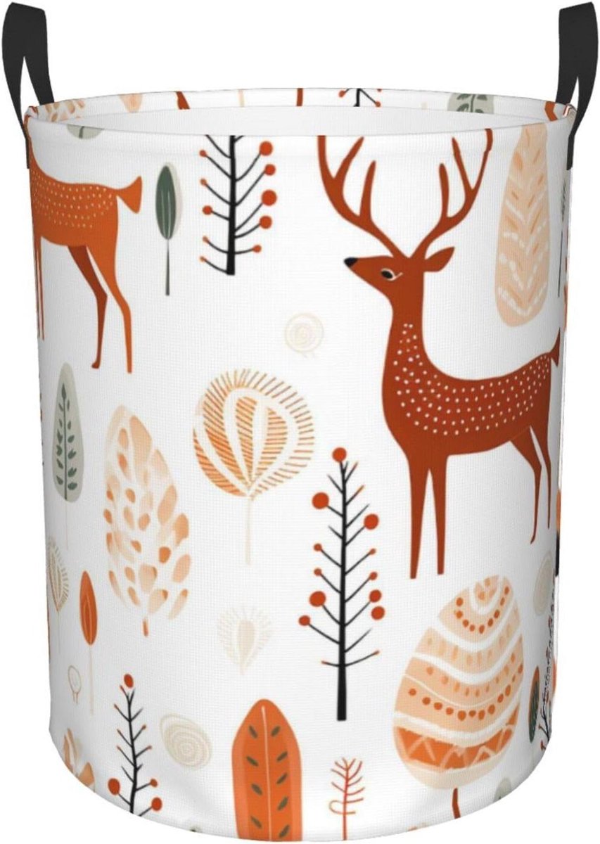Wasmand Groot Kledingmand Opvouwbaar Vuile Kleding Opbergen Waterdicht Oxford Doek 80 Liter Capaciteit Zwart