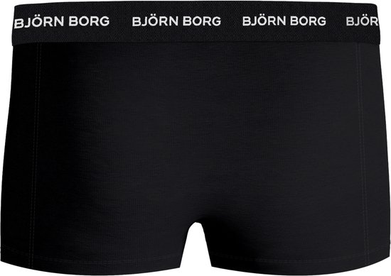 Björn Borg Cotton Stretch trunks - heren boxers korte pijp (3-pack) - zwart - zwart - zwart