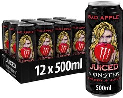Monster Energy Juiced Bad Apple Energiedrank - 12 x 500 ml blikjes