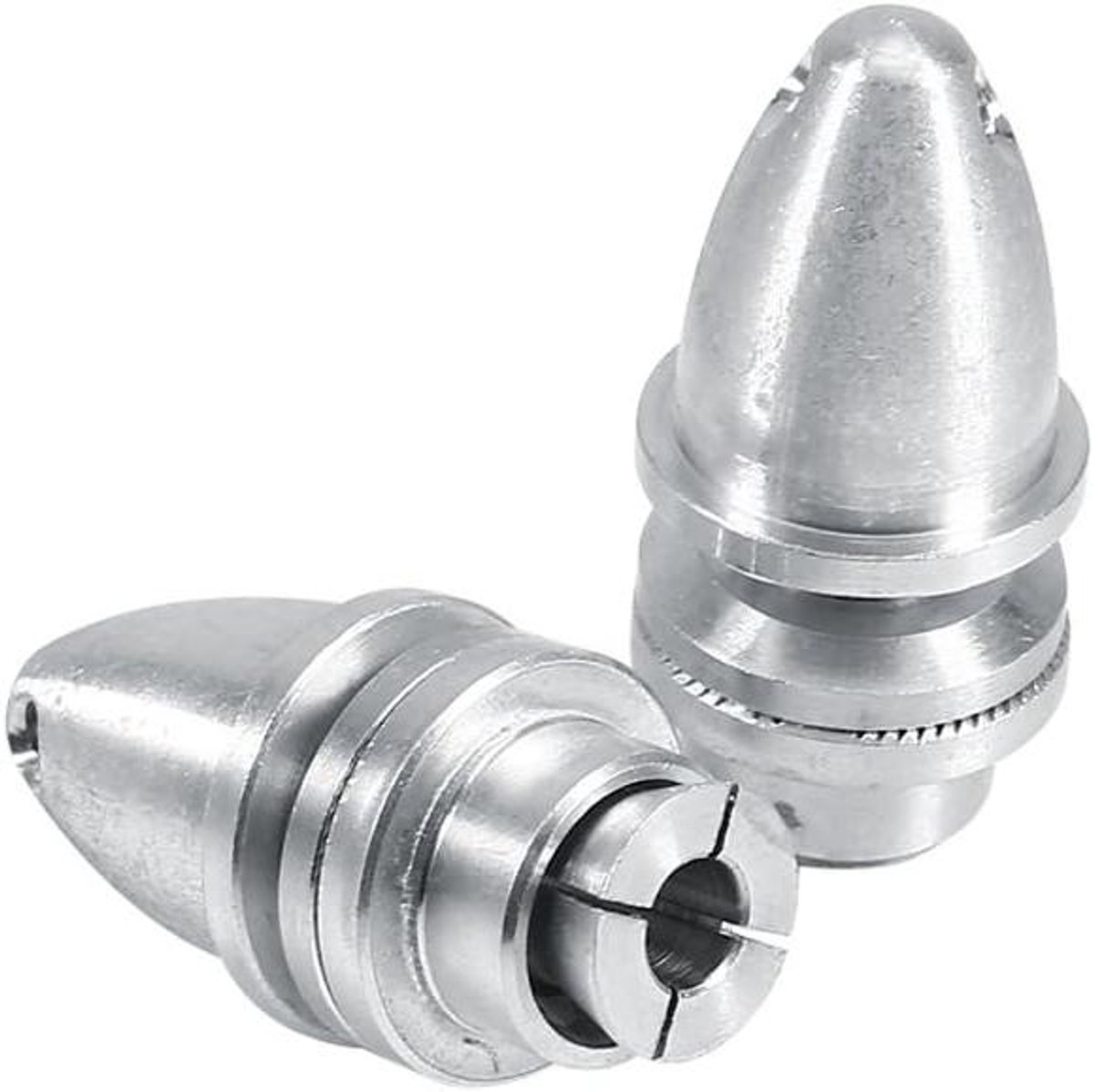 Propeller Adapter - Motorhouder Spinner - RC Vliegtuig - Aluminium Materiaal - 5 mm - Lichtgrijs