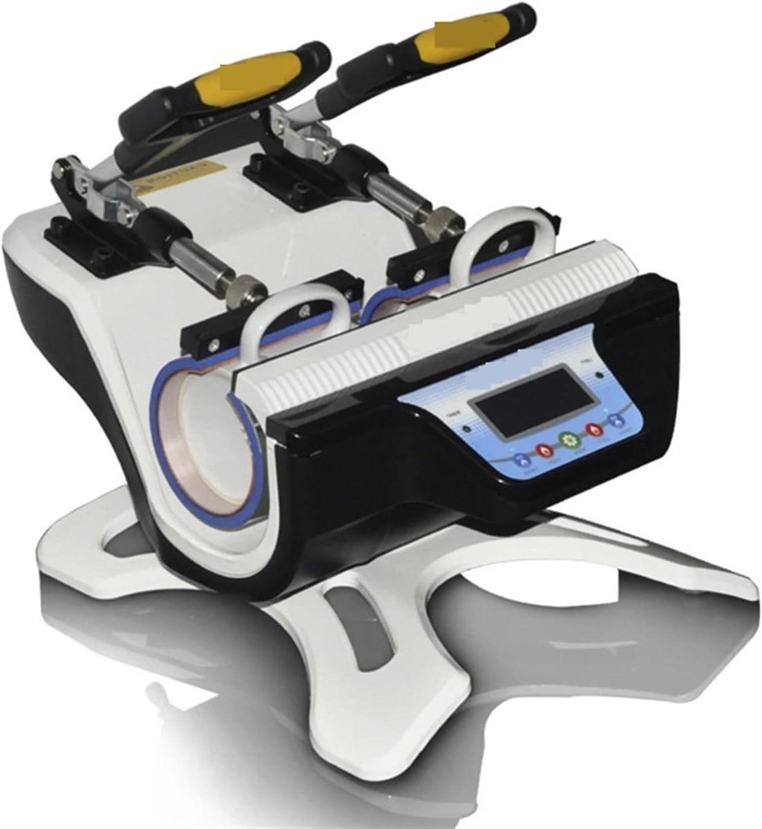 Hittepers Machine - Warmteoverdracht Pers - Kopjes Bedrukken - Uniforme Verwarming - 301x400x250 mm - Zwart