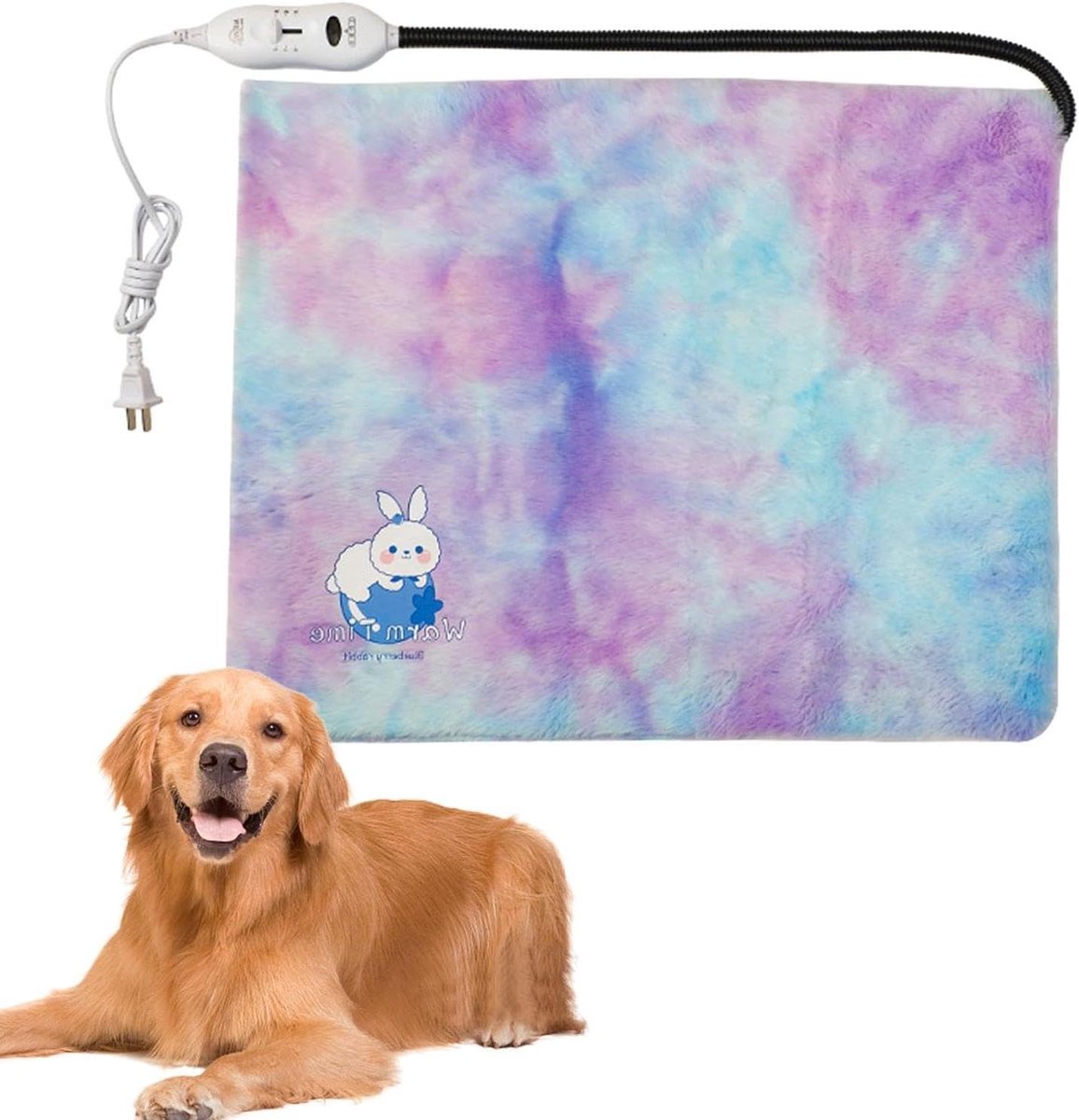 Verwarmingskussen Huisdier - Warmtedeken Hond Kat - Comfort Bieden - Gelijkmatige Warmte - 30 x 24 cm - Vierkant 1