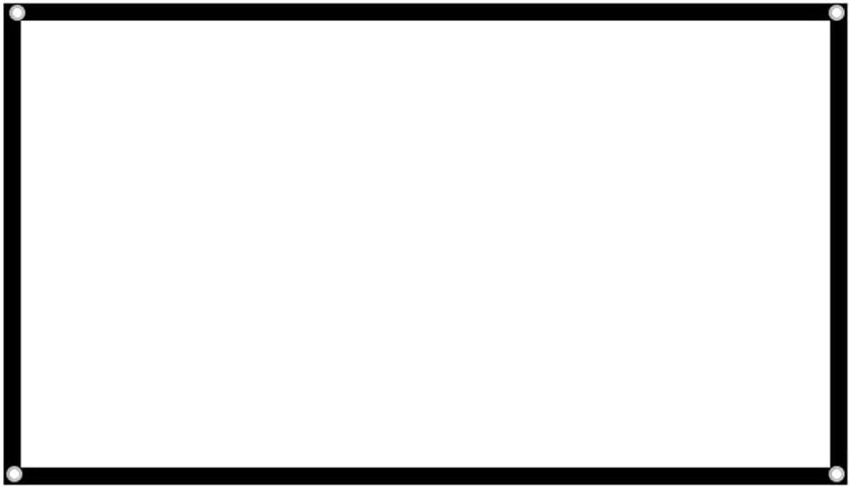 Projectiescherm - Filmscherm Beamer - Thuisbioscoop Creëren - Opvouwbaar Anti-kreuk - 120 inch - Wit
