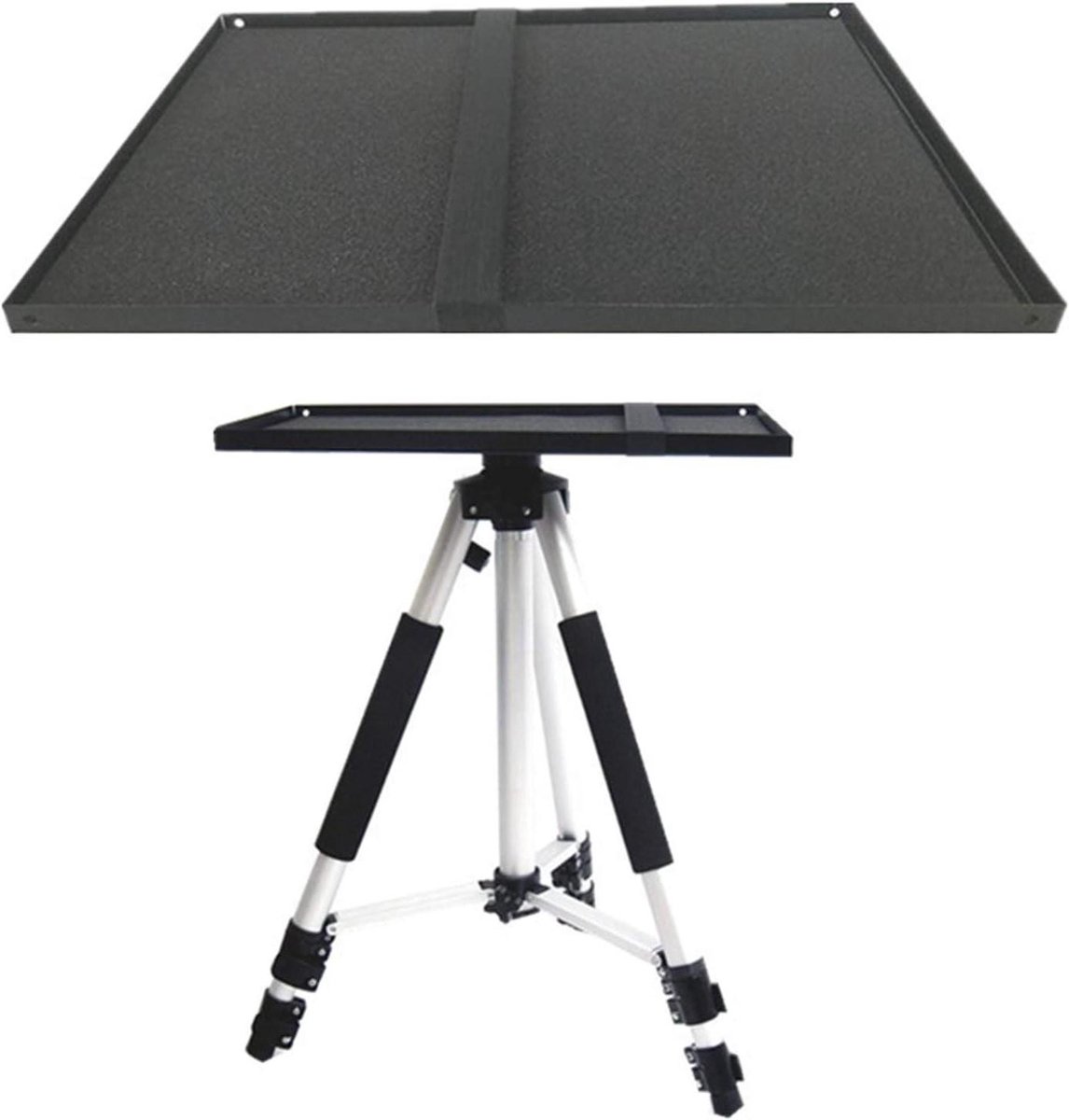 Projector Muurbeugel - Projector Statief - Presentatie Oplossing - Verstelbare Lade - 39x29cm - Zwart