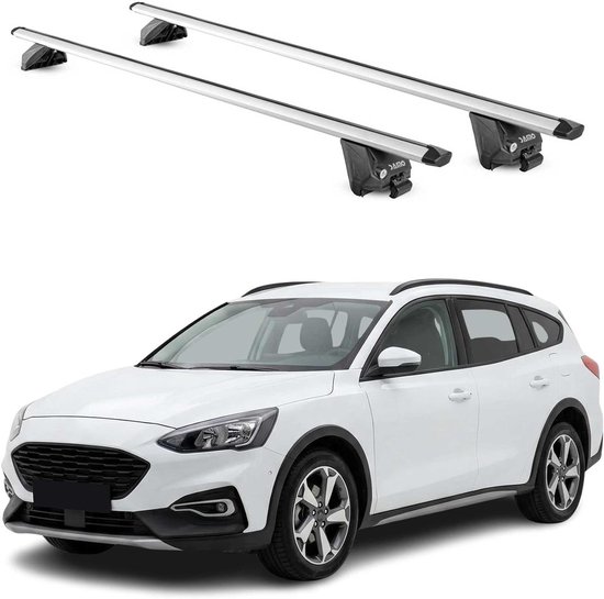 Dakdragers Aluminium - Bagagedragers Auto - Vervoer Extra Bagage - TÜV Gecertificeerd - Max 100kg - Zilver