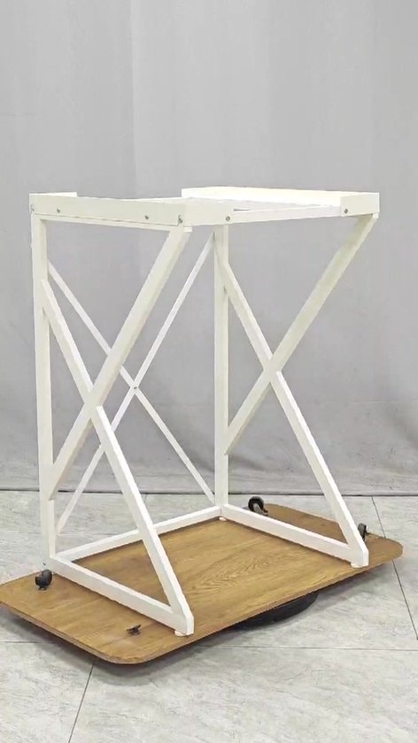 SERALUXE - Universeel Wasmachine Kast - Wasmachine Verhoger- Metaal - Wit - Universeel Wasmachine en Droger Kast - Wasmachine Ombouw - Wasmachinerek - Wasmachine Sokkel- Robuust - Stabiel - Stevig - Anti Vibratie