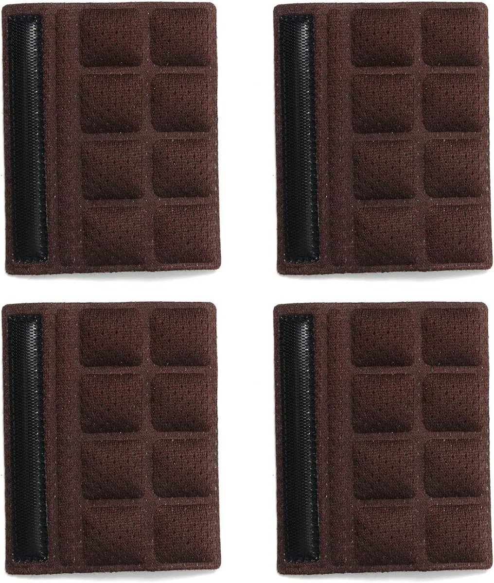 Helm Kussen Set - Kinband Padding - Fiets Comfort - Zacht Duurzaam Schuim - 4 Stuks - Bruin