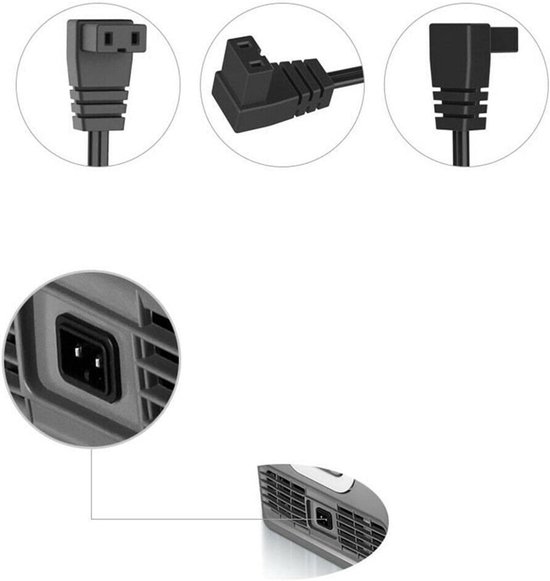 Koelkast Kabel - Voedingskabel Mini - Auto Koelkast - 12 Volt Stekker - 10 Stuks - Zwart — afbeelding 4