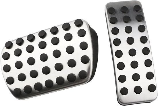 Pedaalhoezen Auto - Pedaal Pads - Verbeter Rijervaring - Antislip Ontwerp - Niet Gespecificeerd - Zilver — afbeelding 3