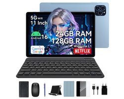 TABWEE T90 Tablet - 8000mAh - 11 inch - 24GB RAM - 128GB ROM - Widevine L1 - Blauw