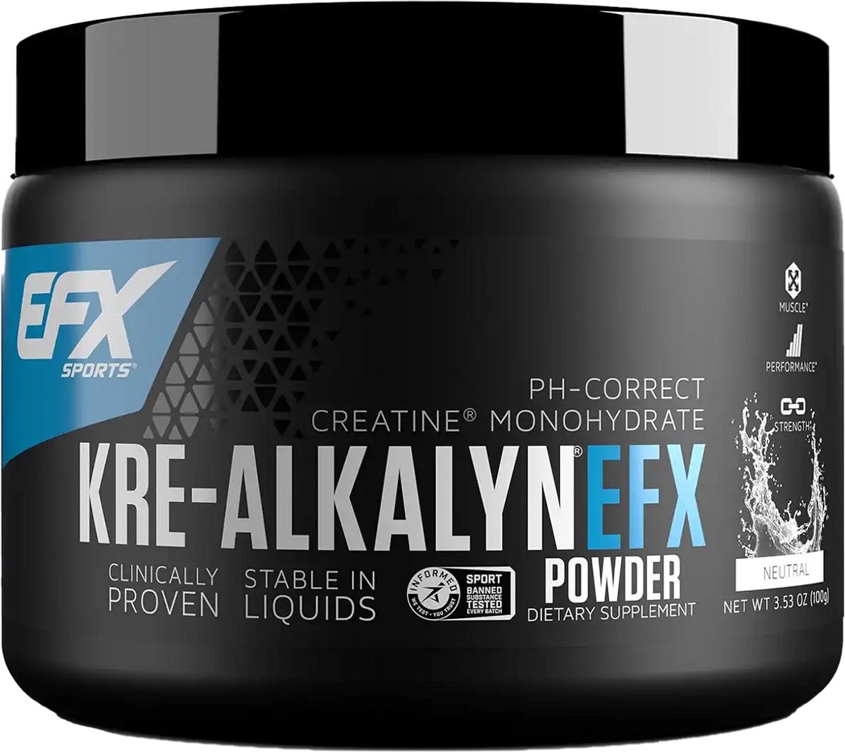 EFX Sports Kre-Alkalyn Powder (66 serv) Unflavoured - Creatine - Kre-Alkalyn