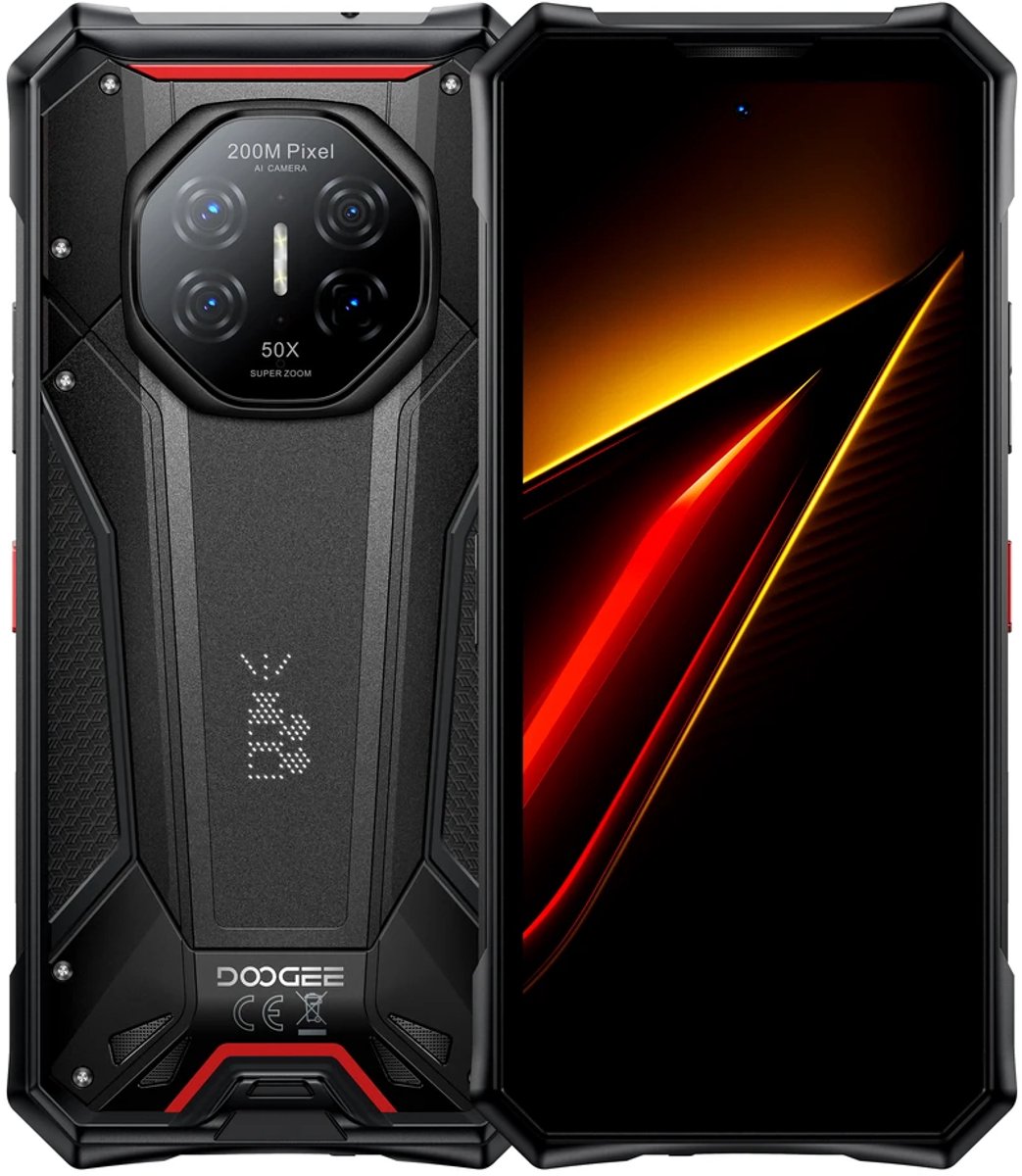 DOOGEE S300 Plus Rugged Smartphone – 5G – Android 16 – Zwart
