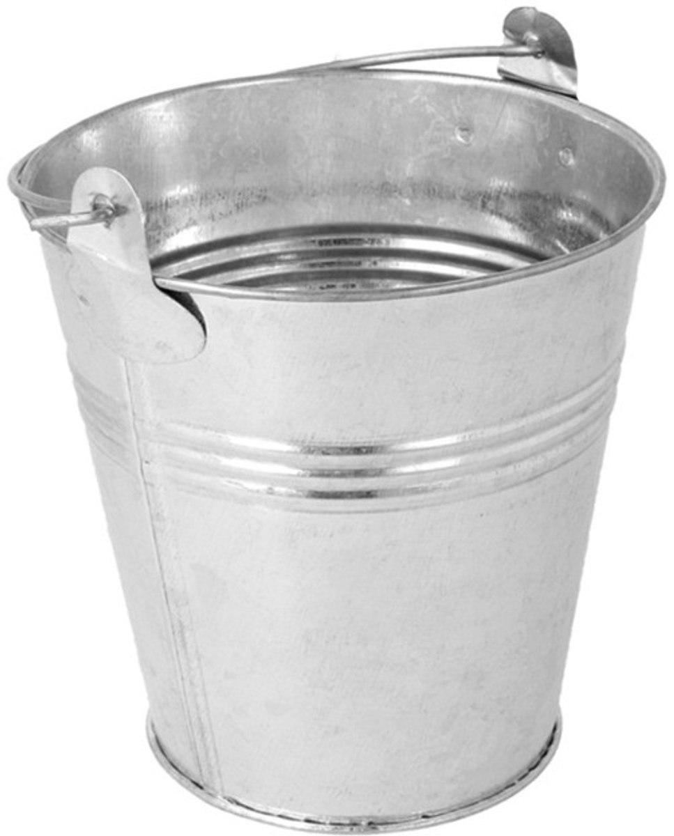 Bucket Sevilla Zinc Emmertje (9,6cm) 4 stuks