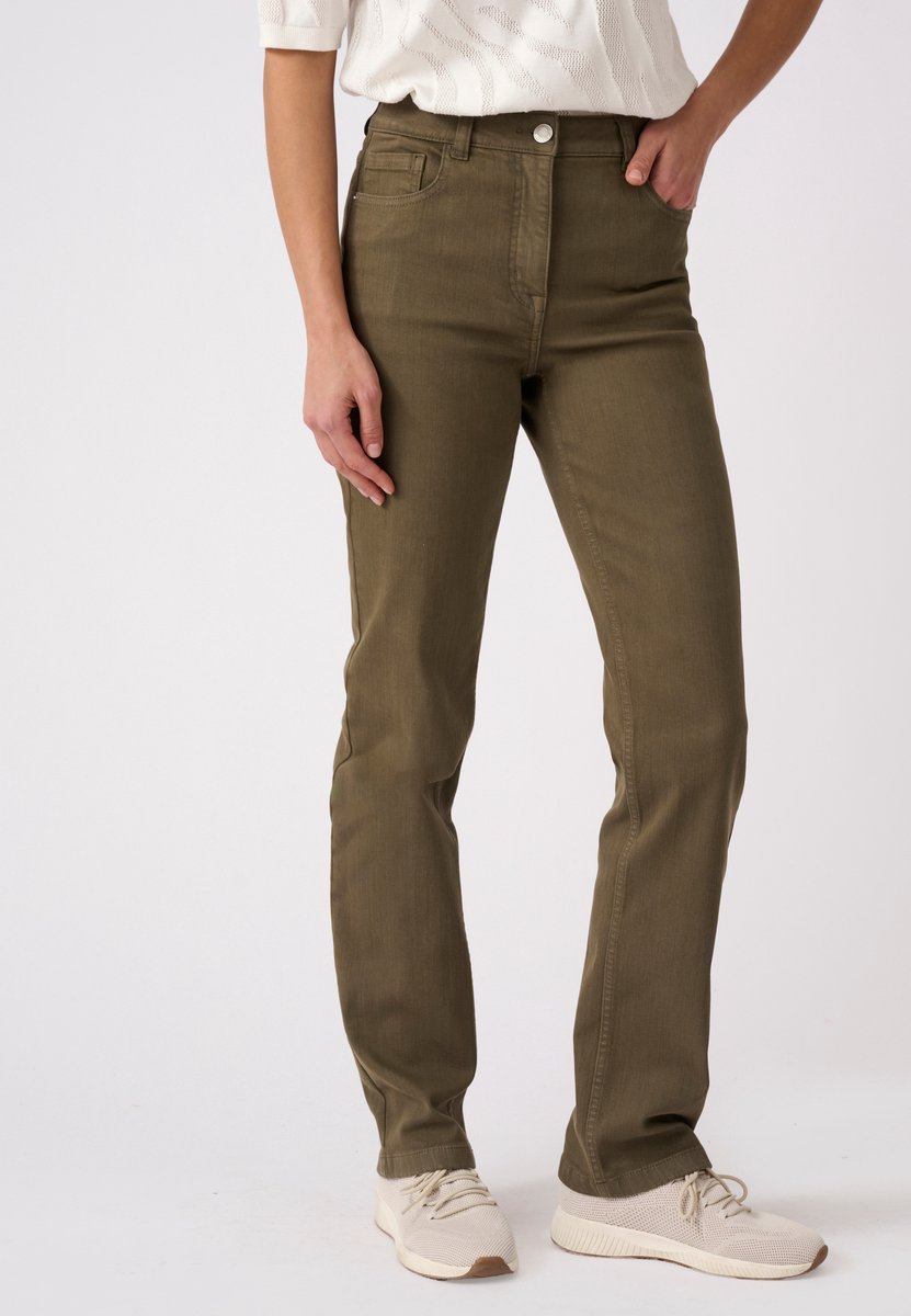 Damart - Jeans straight fit Perfect Fit by Damart - Dames - Groen - 36