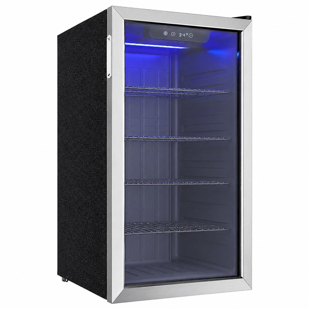Sello! mini koelkast – compressor– blikjes – wijnflessen – luchtgekoeld – glazen deur – 0°C tot 16°C – fluisterstil – led