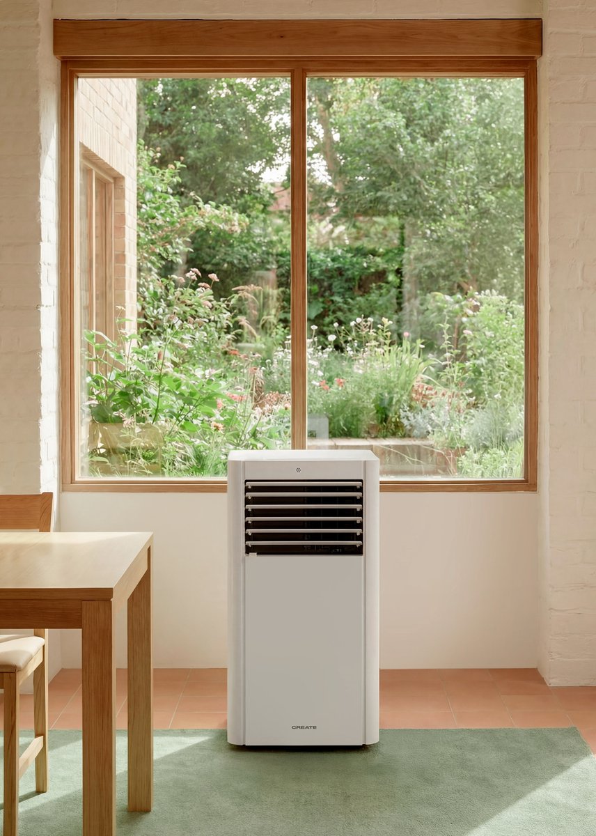 CREATE - Mobiele airco 4-in-1 WiFi 9000 BTU met warmtepomp - Wit - Met afvoerset voor schuifraam en draai-kiepraam - SILKAIR DUAL CONNECT 9000 thumbnail 5