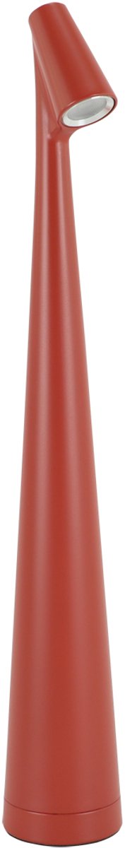 GROT Led - Tafellamp Oplaadbaar – Draadloos en dimbaar – CCT - Warm wit / Daglicht / koud wit - Moderne touch lamp – Nachtlamp Slaapkamer – 35 cm – Rood