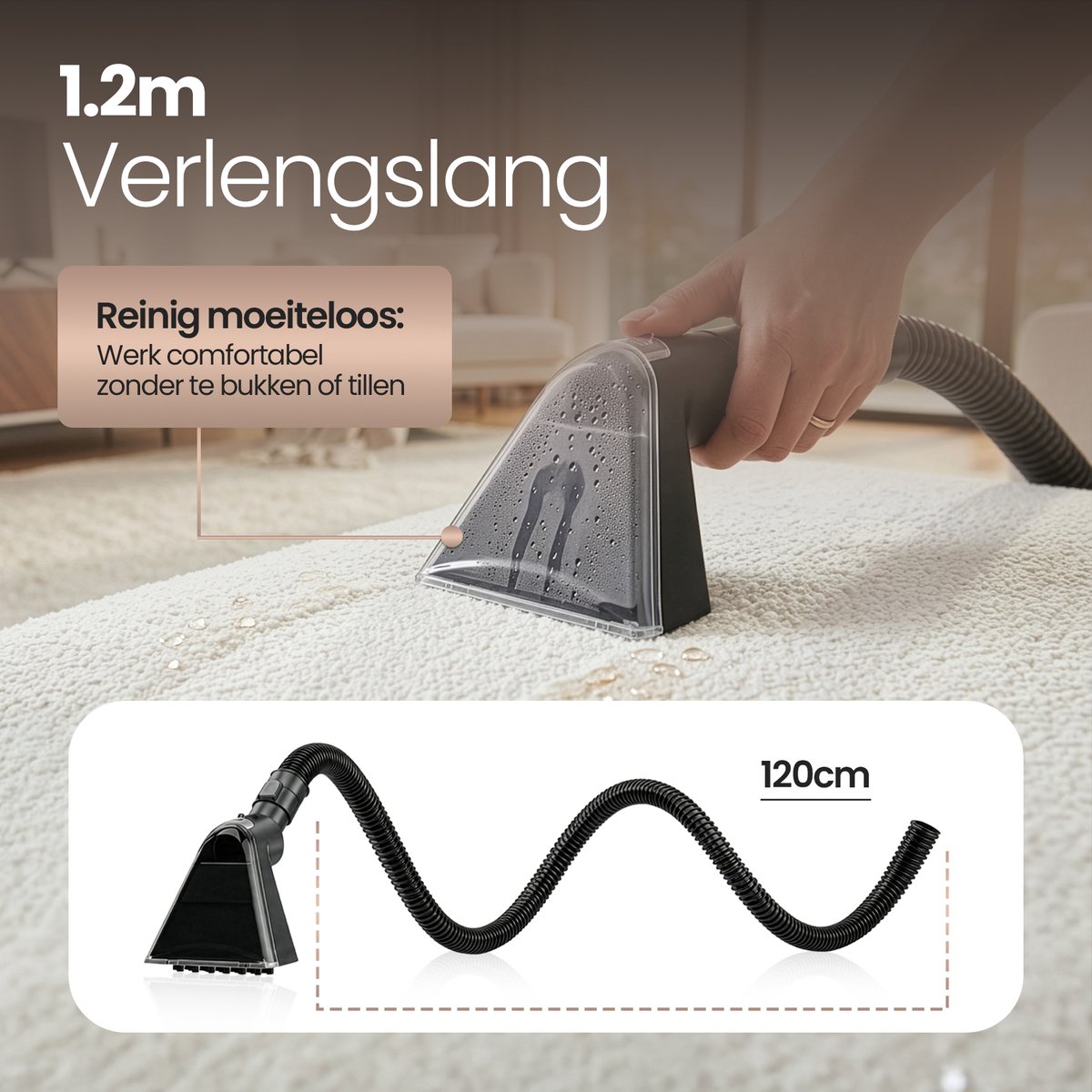 FLOWSTEAM 6-in-1 Stoomreiniger PRO 1700W - Tapijtreiniger thumbnail 2