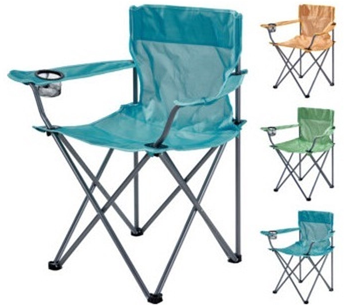 Redcliffs - opvouwbare stoel - groen - 51 x 42 x 81 cm - campingstoel -